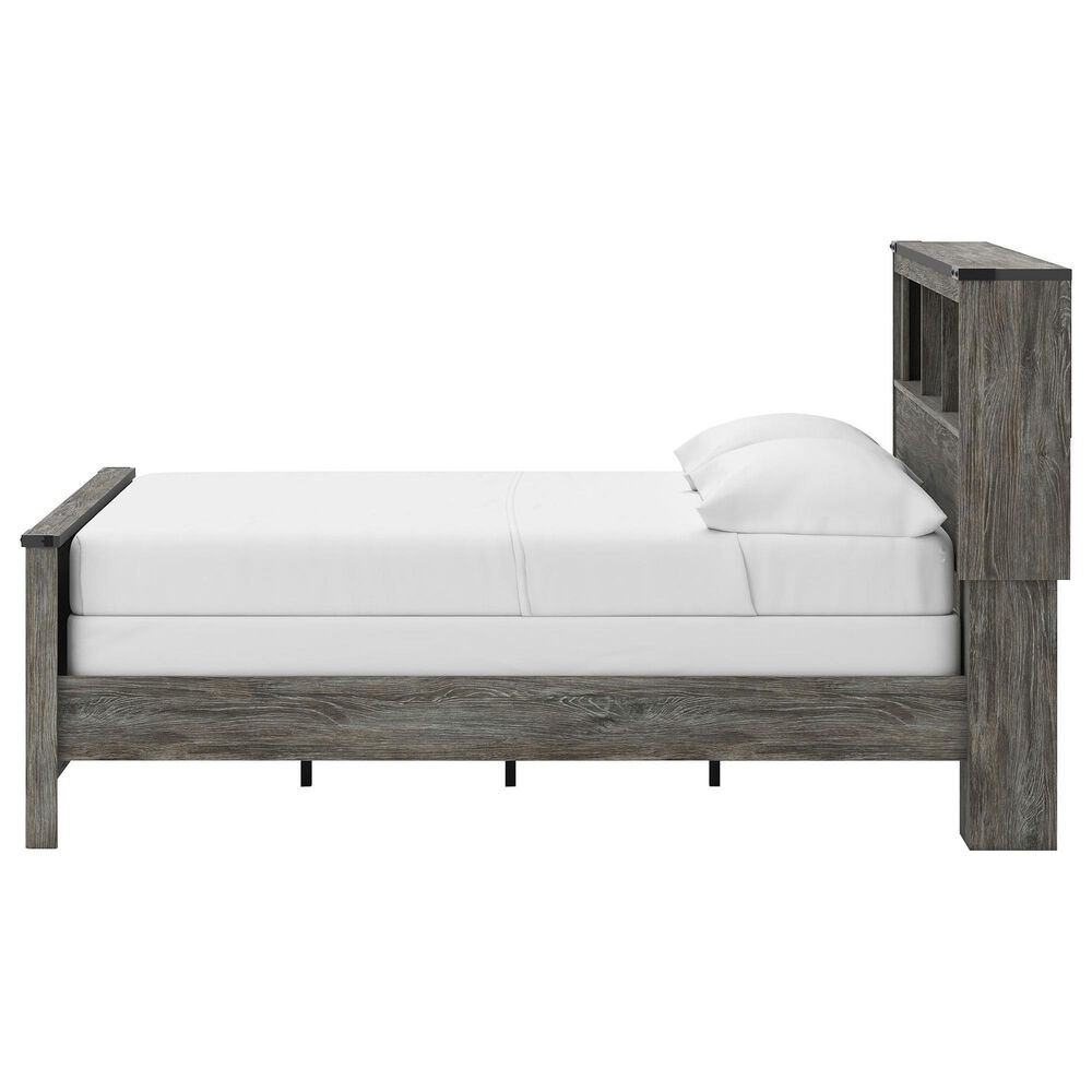 Ashley Frandern Full Bookcase Panel Bed in Warm Gray, , large