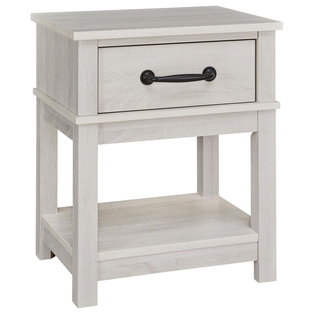 Ashley Dorrinson 1-Drawer Nightstand in White, , large