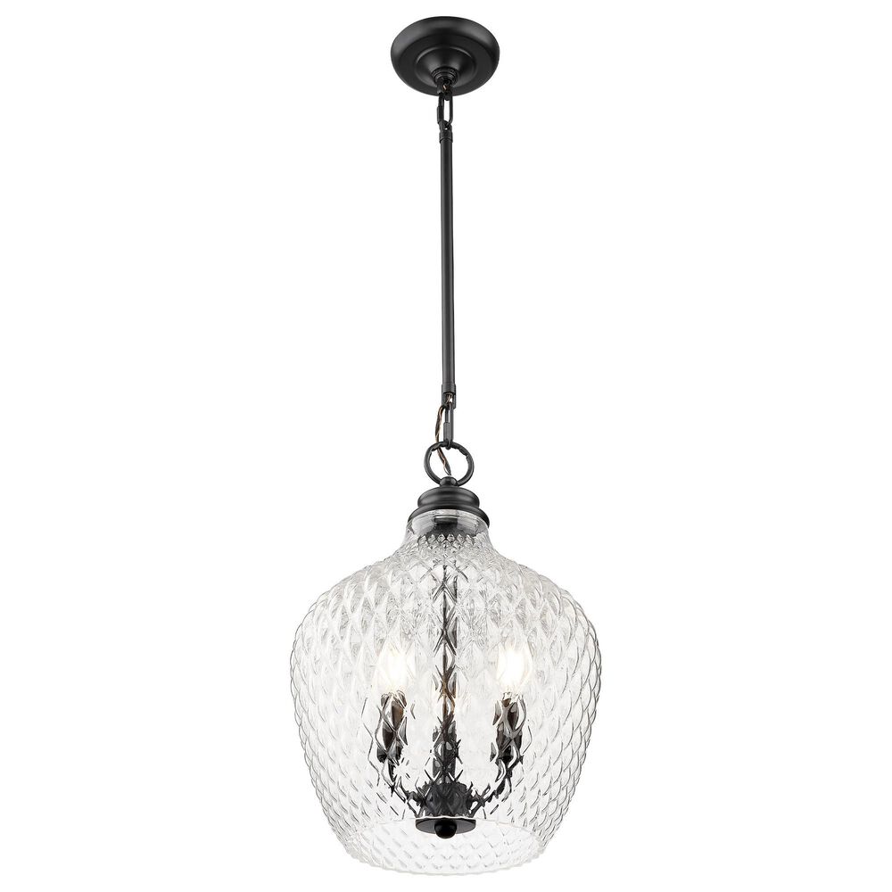 Golden Lighting Adeline 3-Light Pendant in Matte Black, , large