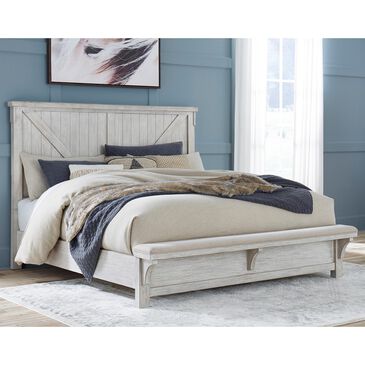 Signature Design by Ashley Brashland Queen Bed in White, , large