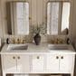 Kohler Seagrove 60" Double Bathroom Vanity in Light Clay with 3 cm White Quartz Top and Rectangular Sinks, , large