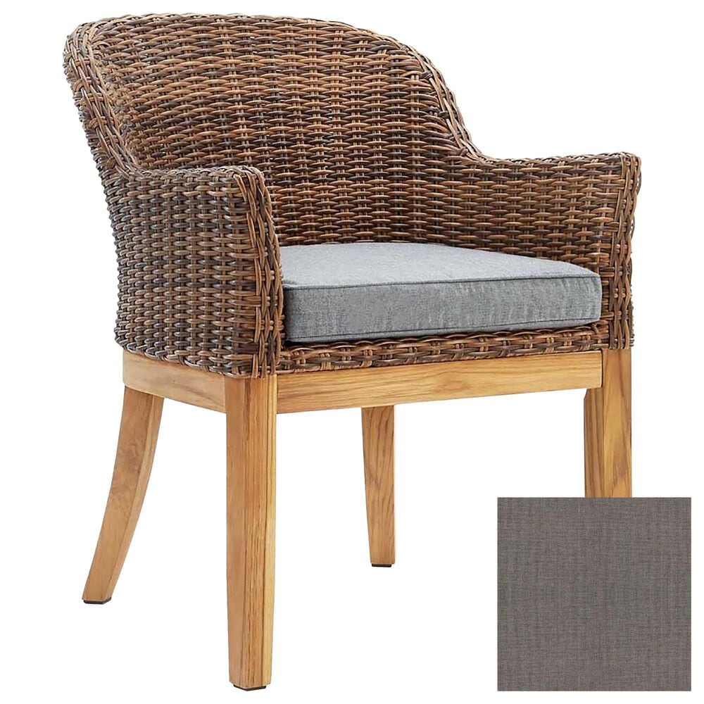 Winston Truss Arm Side Chair with Cast Slate Cushion in Vintage Earth, , large