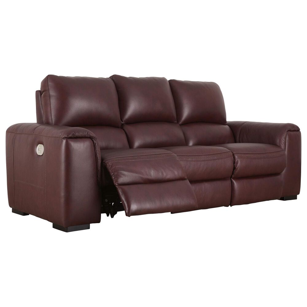 Ashley Alessandro Power Reclining Sofa in Garnet, , large
