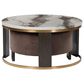 Ashley Jazmore 2-Piece Nesting Cocktail Table Set in Brown and Brass, , large