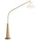 Lite Source Flann Arch Floor Lamp in Antique Brass and Natural, , large