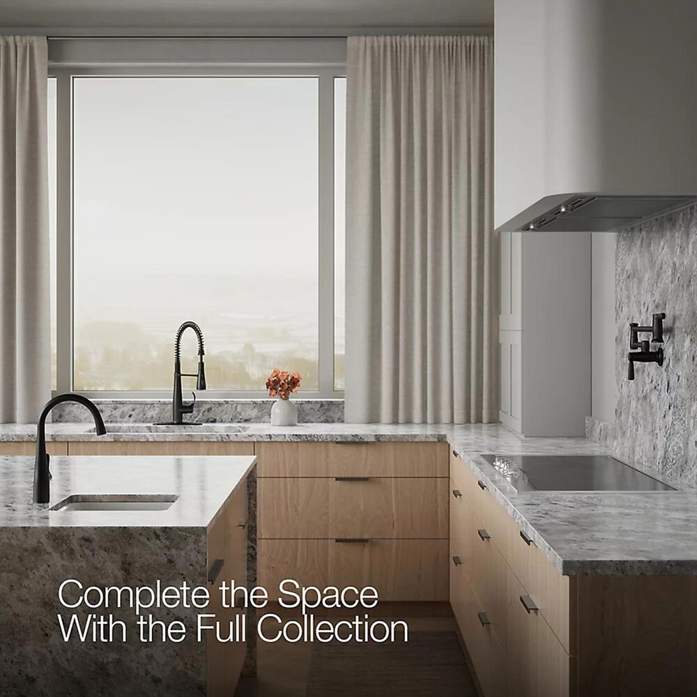 Kohler Simplice Semi-Professional Kitchen Sink Faucet in Matte Black, , large