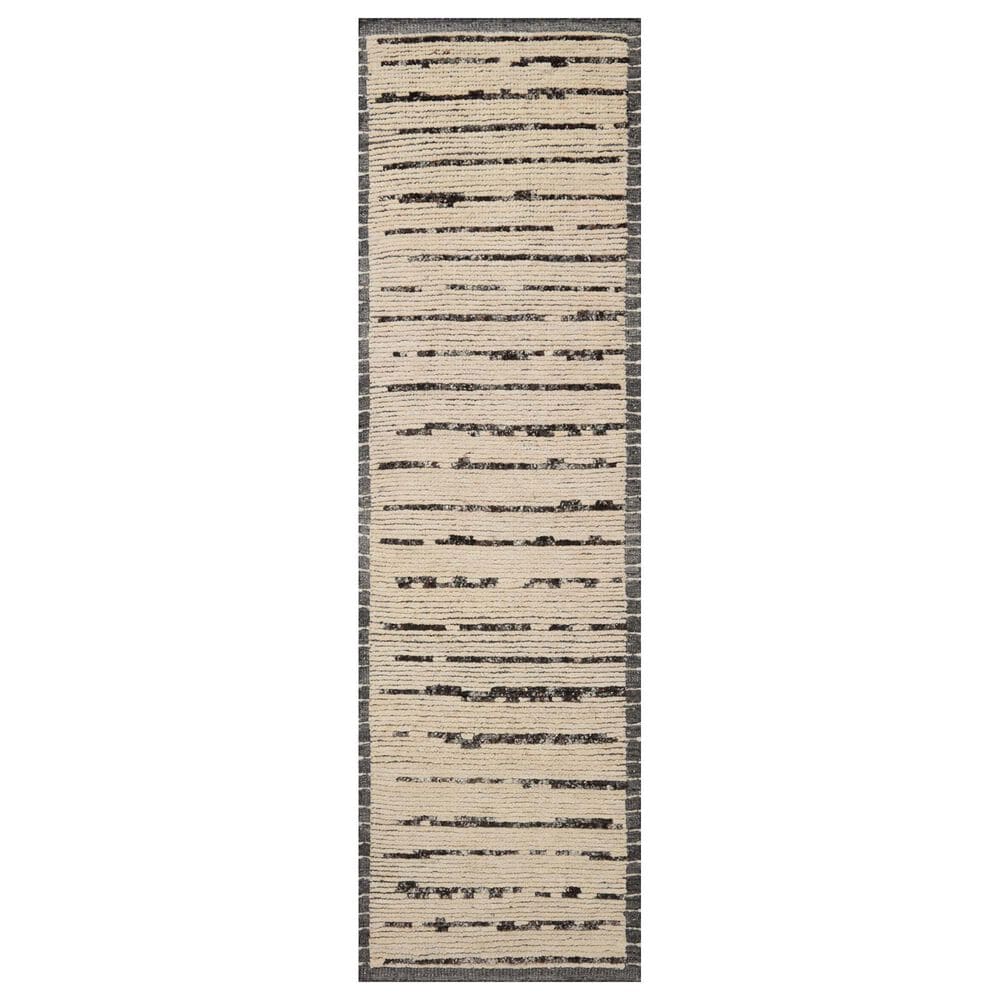 Amber Lewis x Loloi Briyana 2"6" x 8"6" Natural and Black Runner, , large