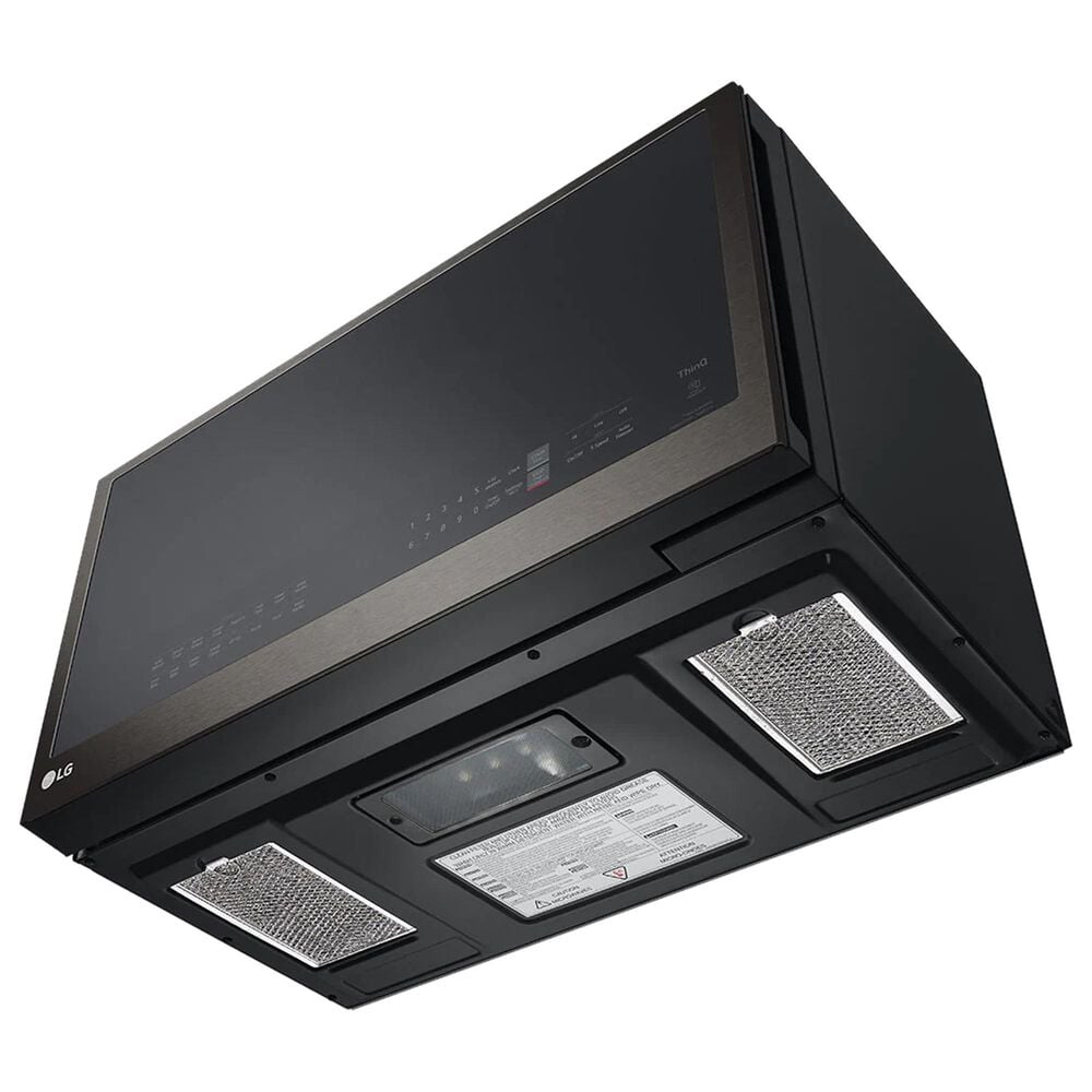 LG 1.7 Cu. Ft. Over-the-Range Microwave Oven with Air Fry in Black Stainless Steel, , large
