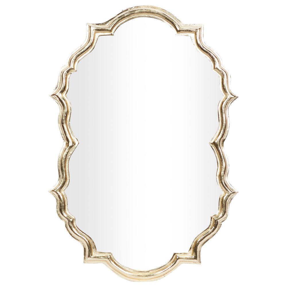 Maple and Jade 25&quot; x 36&quot; Wall Mirror in Polished Gold, , large