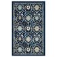 Safavieh Evoke EVK210A 3" x 5" Royal Blue and Ivory Area Rug, , large