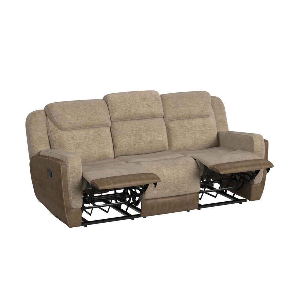 Mayberry Hill Hornet Manual Reclining Sofa in Beige, , large