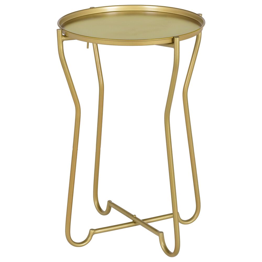 Surya Benjamin End Table in Gold, , large