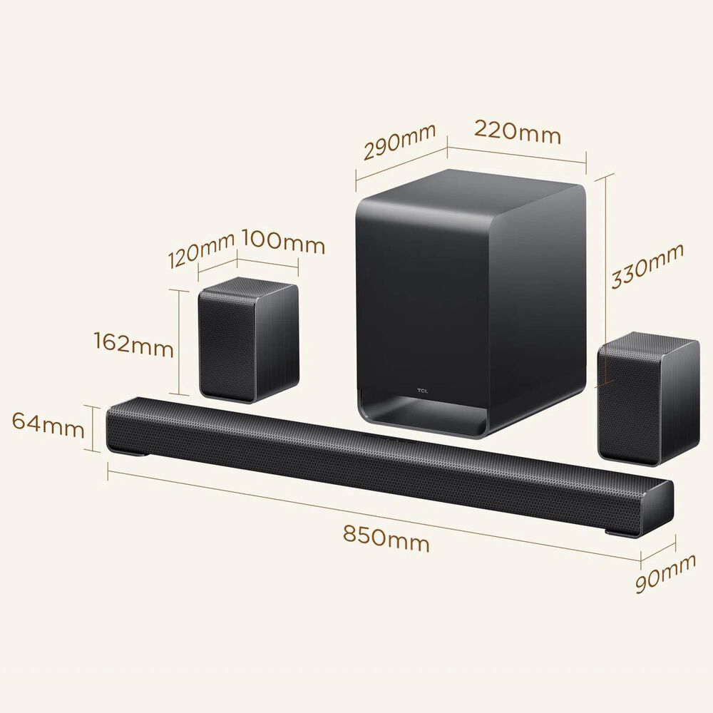 TCL 85" Class RM9L Series 4K RGB Mini LED - Smart TV with S Class 5.1 Channel Soundbar System in Black, , large