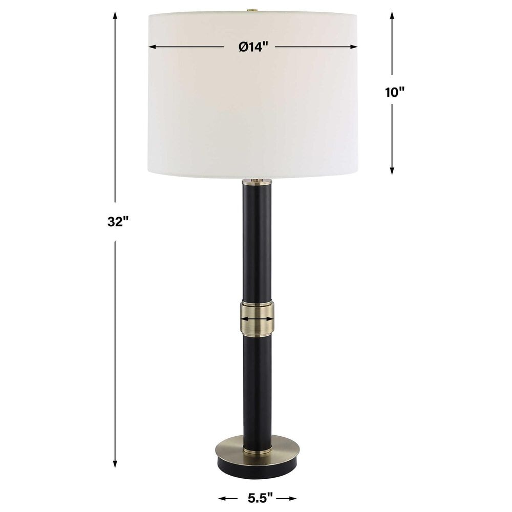 Uttermost 32&quot; Table Lamp in Black and Gold, , large