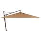 Garden Party 13" Straw Cantilever Umbrella in Bronze Frame with Stand, , large