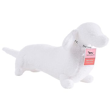 Pem America Scout 10" x 26" Dog Signature Pillow in White, , large