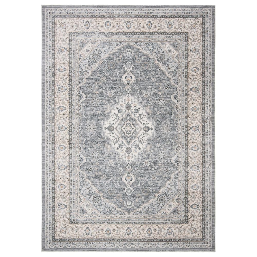 Safavieh Isabella 8" x 10" Grey and Cream Area Rug, , large