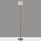 Adesso Swirl Torchiere Floor Lamp in Antique Brass, , large