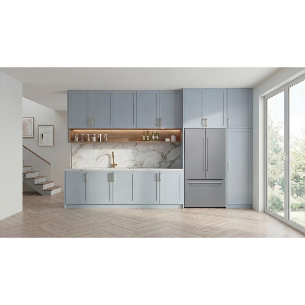 Samsung Bespoke AI 25 Cu. Ft. French Door Refrigerator with Zero Clearance Fit and In-Door Tall Water Dispenser in Fingerprint Resistant Stainless Steel, , large