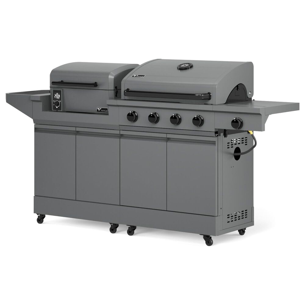 Tytus Anaheim and Emberwood 3-Piece Modular Duo with Pellet Grill in Gunmetal Gray, , large