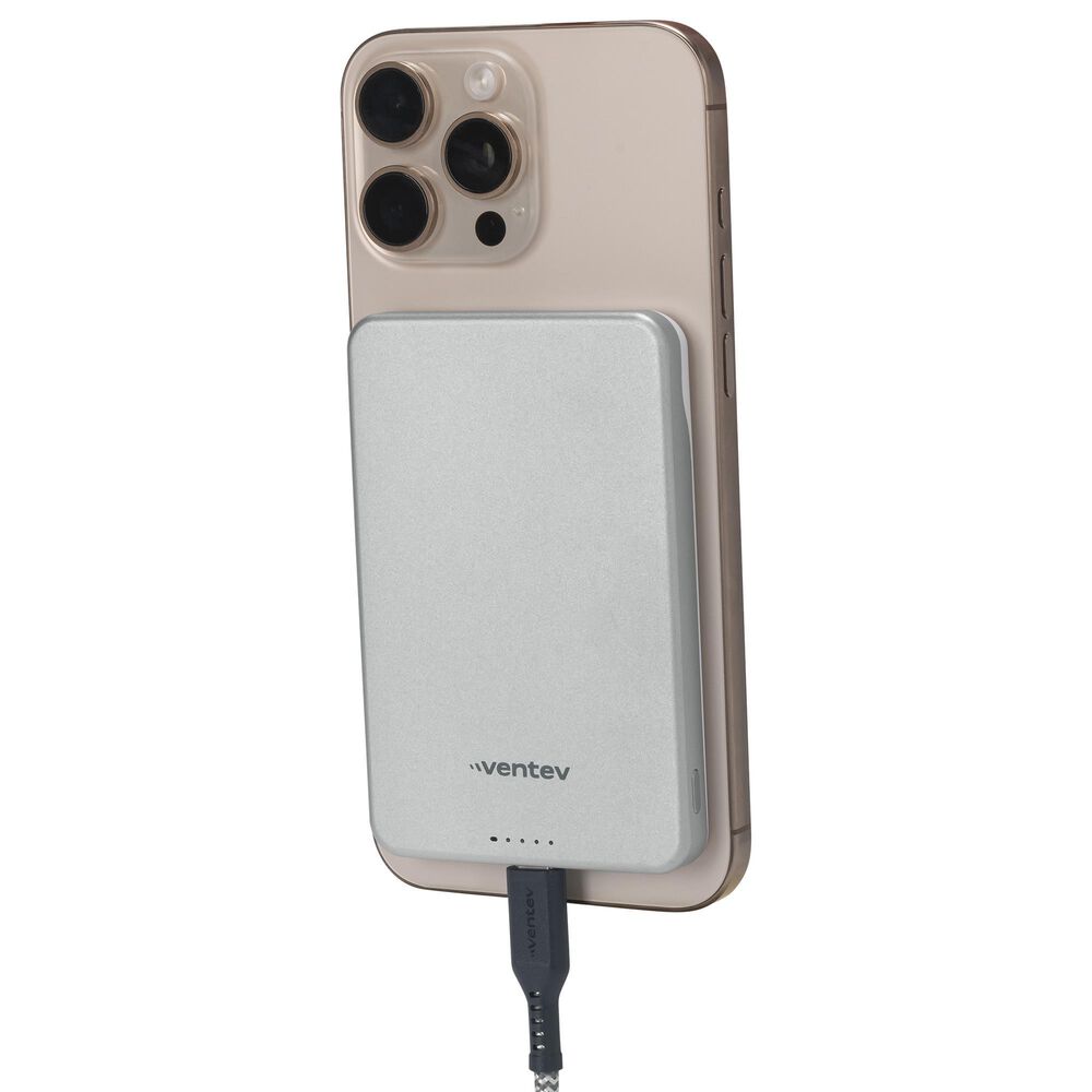 Ventev 5K mAh Qi2 Wireless ULTRAFAST Portable Magnetic Battery, , large