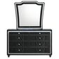 Pacific Landing Lorient Glam Dresser and Mirror in Black, , large