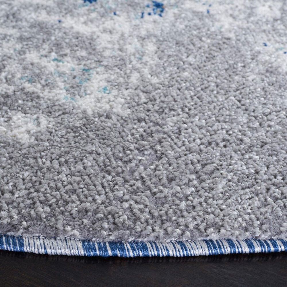 Safavieh Aston 6&#39;7&quot; Round Grey and Blue Area Rug, , large