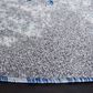 Safavieh Aston 6"7" Round Grey and Blue Area Rug, , large