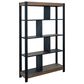 Fallridge Tuxedo Bookcase in Light Brown and Dark Brown, , large