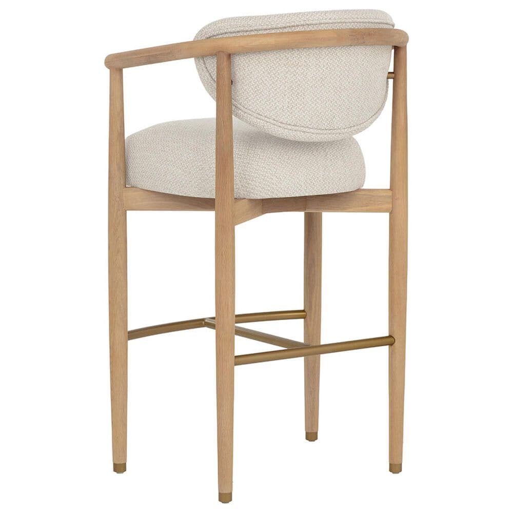 Club Collection By Sunpan Sigrid 30" Bar Stool in Light Oak, , large