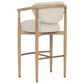 Club Collection By Sunpan Sigrid 30" Bar Stool in Light Oak, , large