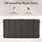 HOMLUX 160-Gallon Outdoor Storage Deck Box in Dark Brown, , large