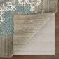 Feizy Elias 5" x 8" Pink, Blue and Taupe Area Rug, , large