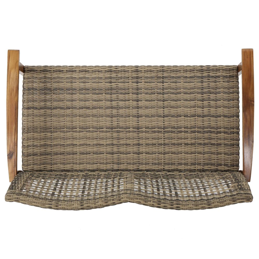 Hearth and Haven Hampton Outdoor Loveseat in Light Natural, , large