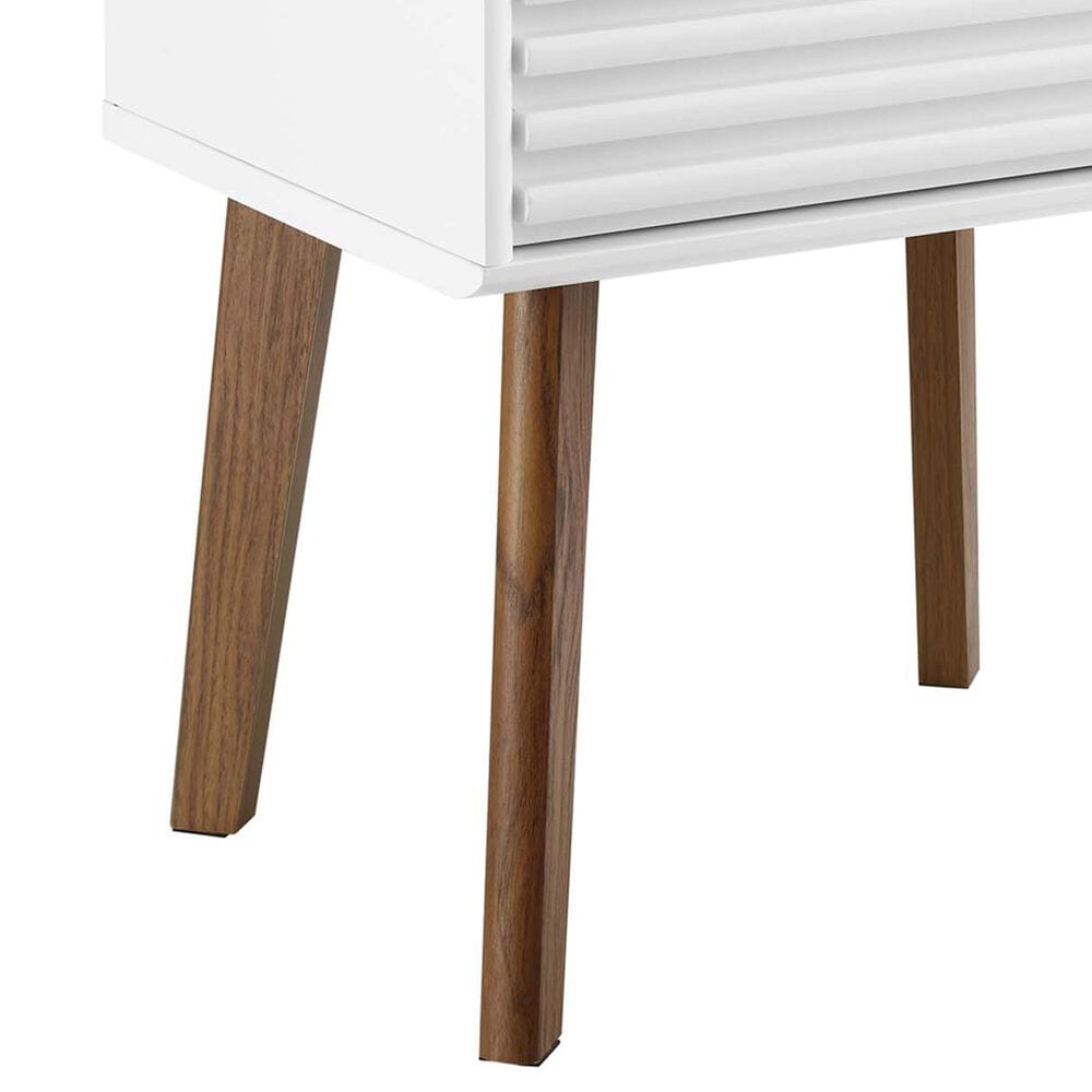 Modway Render End Table in Walnut White, , large
