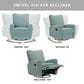 Oxford Baby Synergy Glider Recliner in Teal Mist, , large