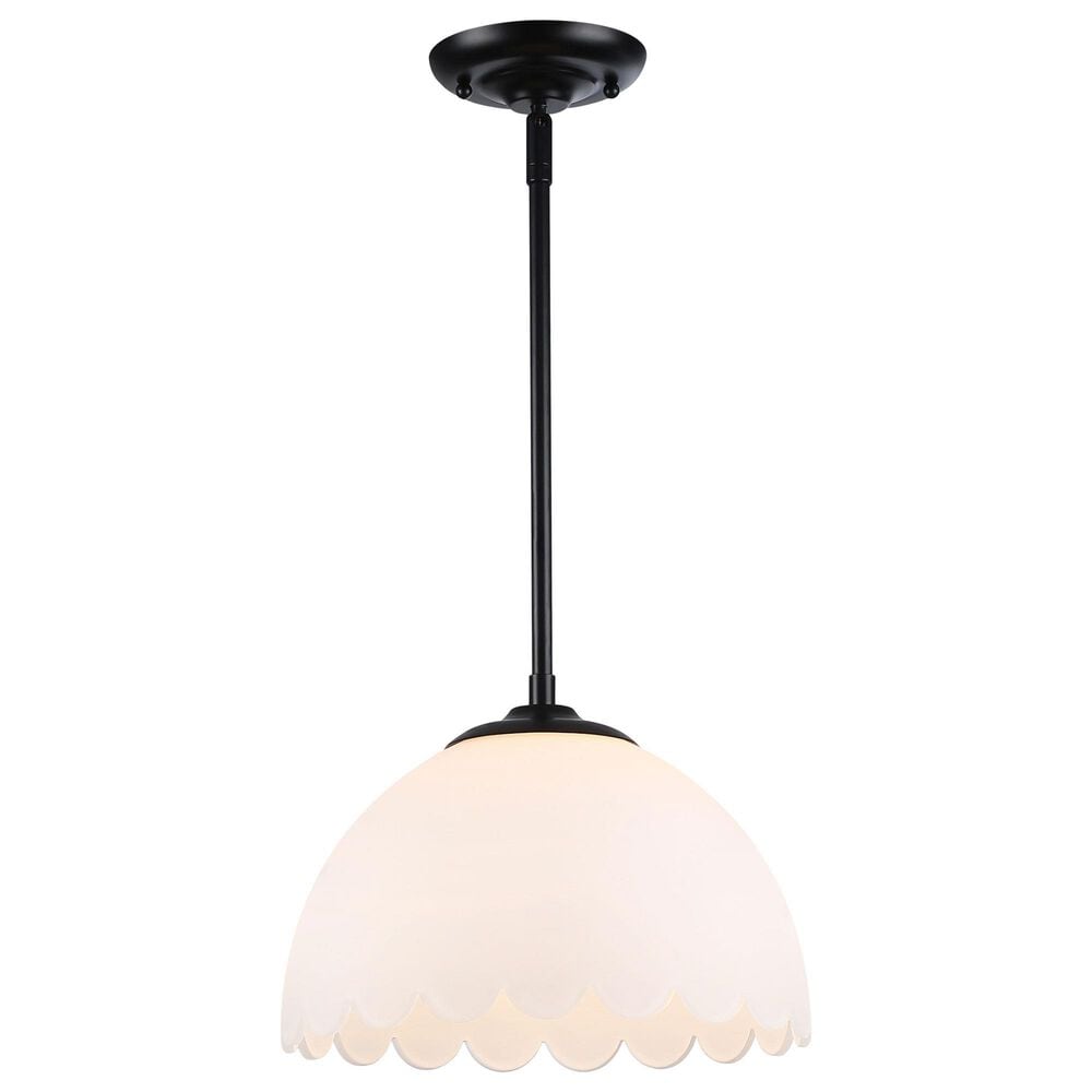 Golden Lighting Dorinda 1-Light Pendant in Matte Black, , large