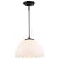 Golden Lighting Dorinda 1-Light Pendant in Matte Black, , large
