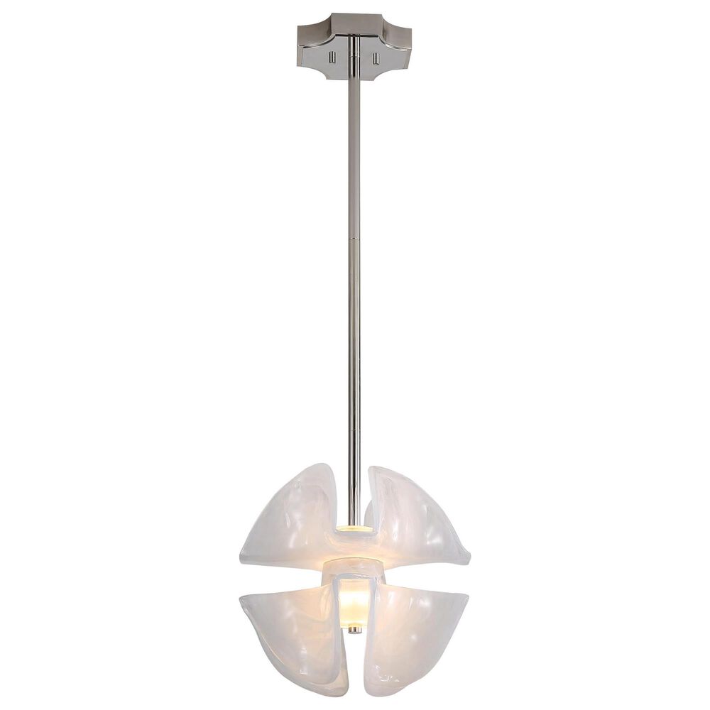 Golden Lighting Glacier 2-Light Pendant in Polished Nickel, , large