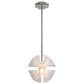 Golden Lighting Glacier 2-Light Pendant in Polished Nickel, , large