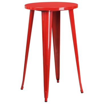 Flash Furniture 24" Round Bar Table in Red, , large