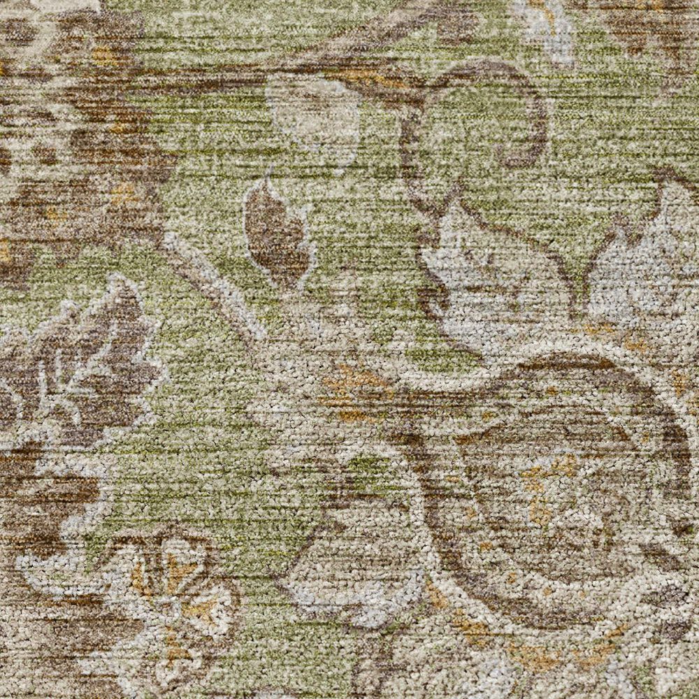 Dalyn Rug Company Silk Road Aloe, Fern, Taupe, Ivory and Copper 10&#39; x 14&#39; Area Rug, , large