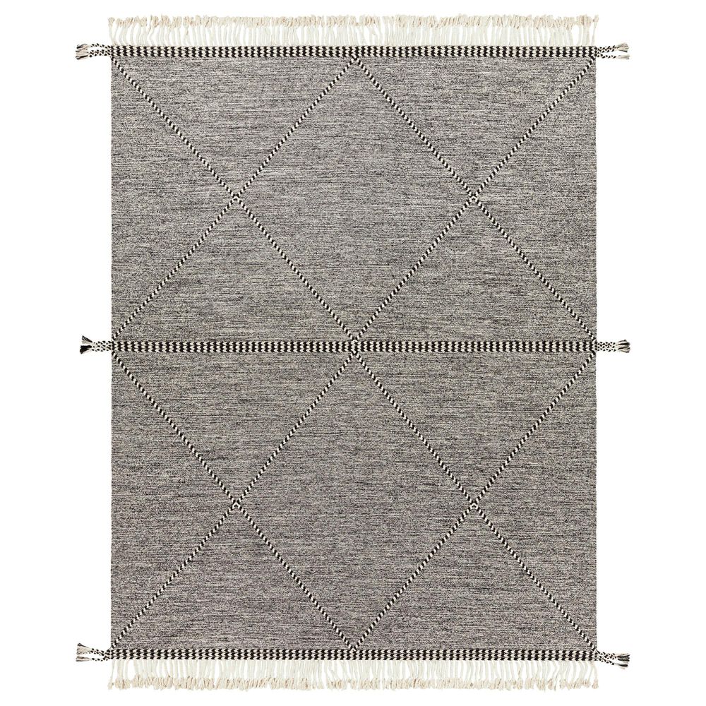 Surya Zanafi ZNF-2301 8' x 10' Black and Cream Area Rug, , large