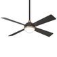 Minka-Aire Orb 54" Ceiling Fan with LED Light in Brushed Carbon and Soft Brass, , large