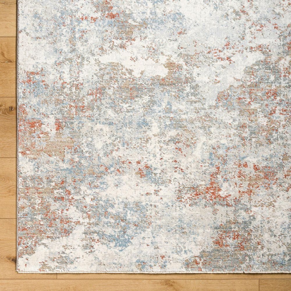 Surya Brunswick 2'7" x 10' Cream, Taupe, Blue, Dusty Coral, Olive and Tan Runner, , large