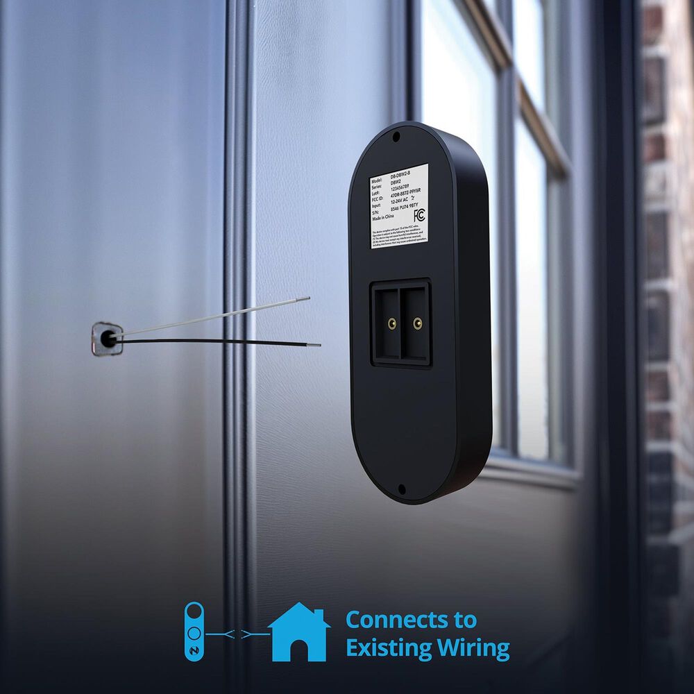 Night Owl 1080p Video Doorbell - Wired - Black, , large