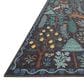 Rifle Paper Co. Menagerie MEN-02 2"3" x 3"9" Black Area Rug, , large