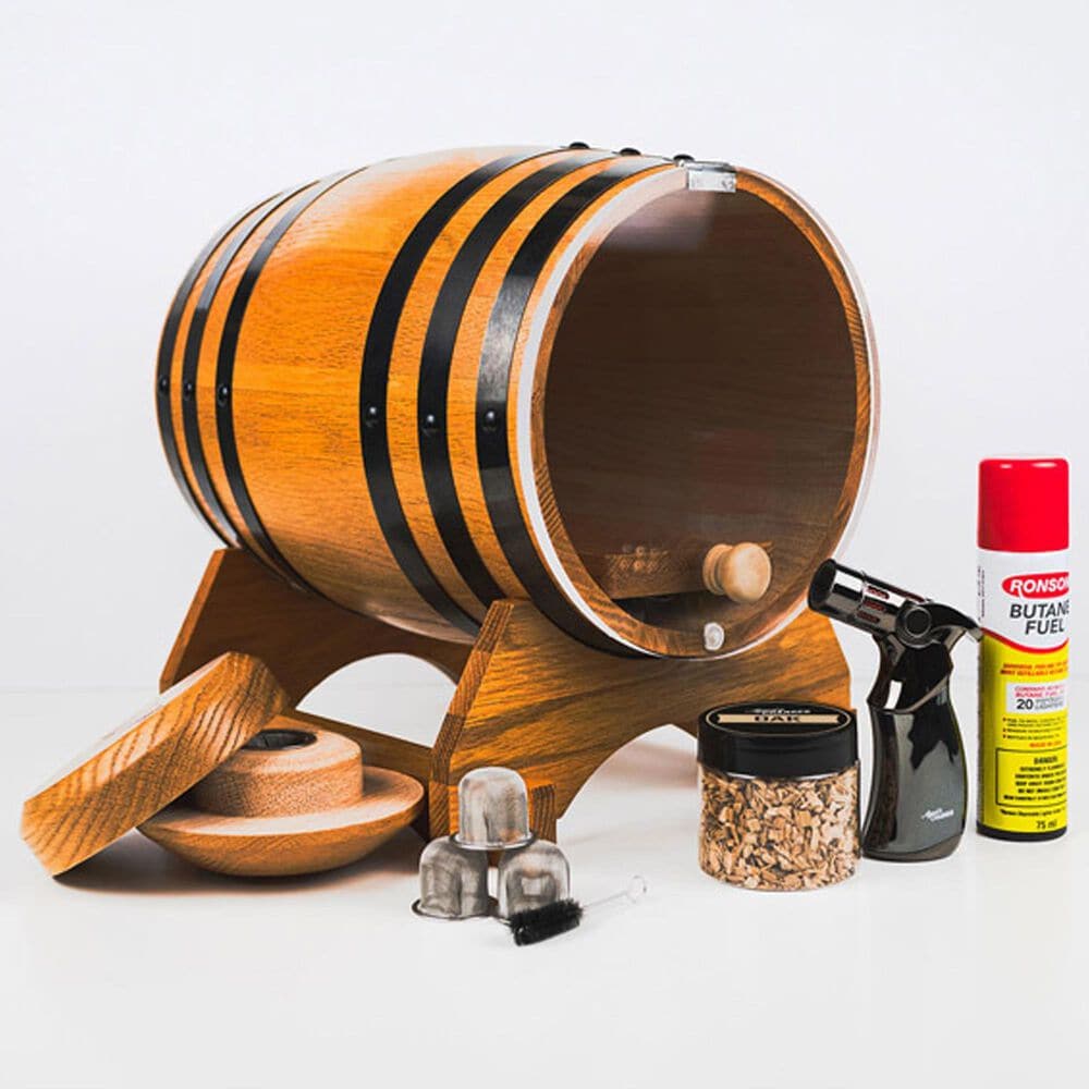 Aged & Charred Smoke Barrel Kit for Cocktail in Multicolor, , large