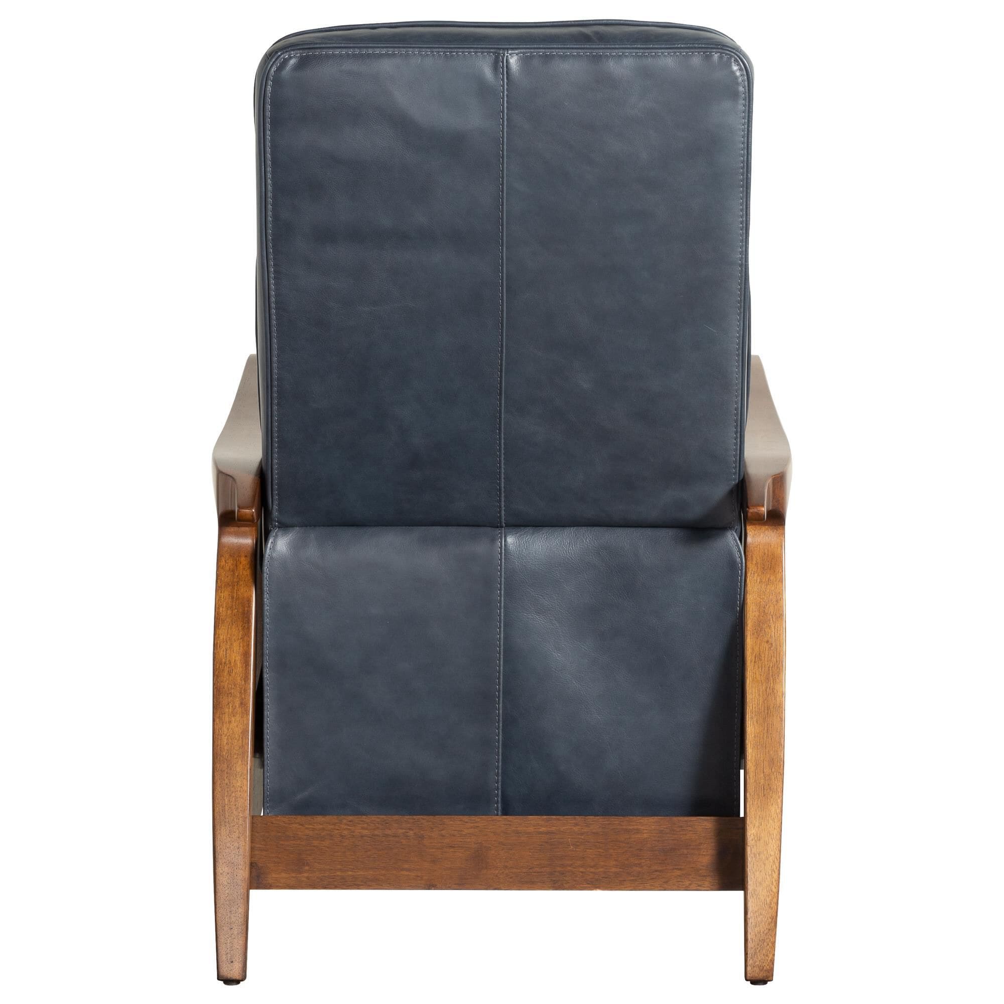Sienna Designs Leather Push Back Recliner in Vintage Deep Blue NFM