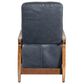 Sienna Designs Leather Push Back Recliner in Vintage Deep Blue, , large